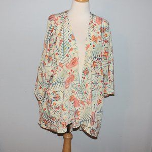 NWOT LulaRoe Large Lindsay Kimono/Cover Up Open Front Size L (fits 18-22)